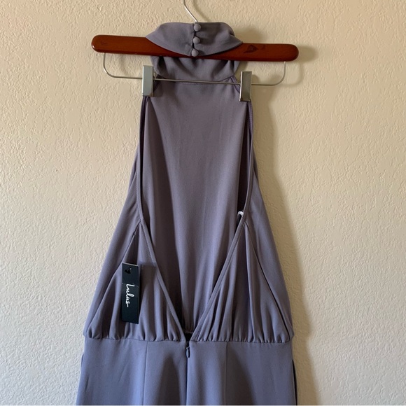 NWT Lulus Moment For Life Halter Jumpsuit Lavender Sz Medium - Picture 6 of 10